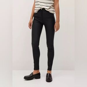 MANGO High Waist Skinny Jeans 'Noa' in Black 2025